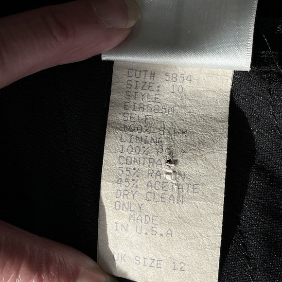 Womens Size 10  Dress  Glam Dark Fairy Cocktail Evening Black Silk Ruffles - Picture 9 of 12